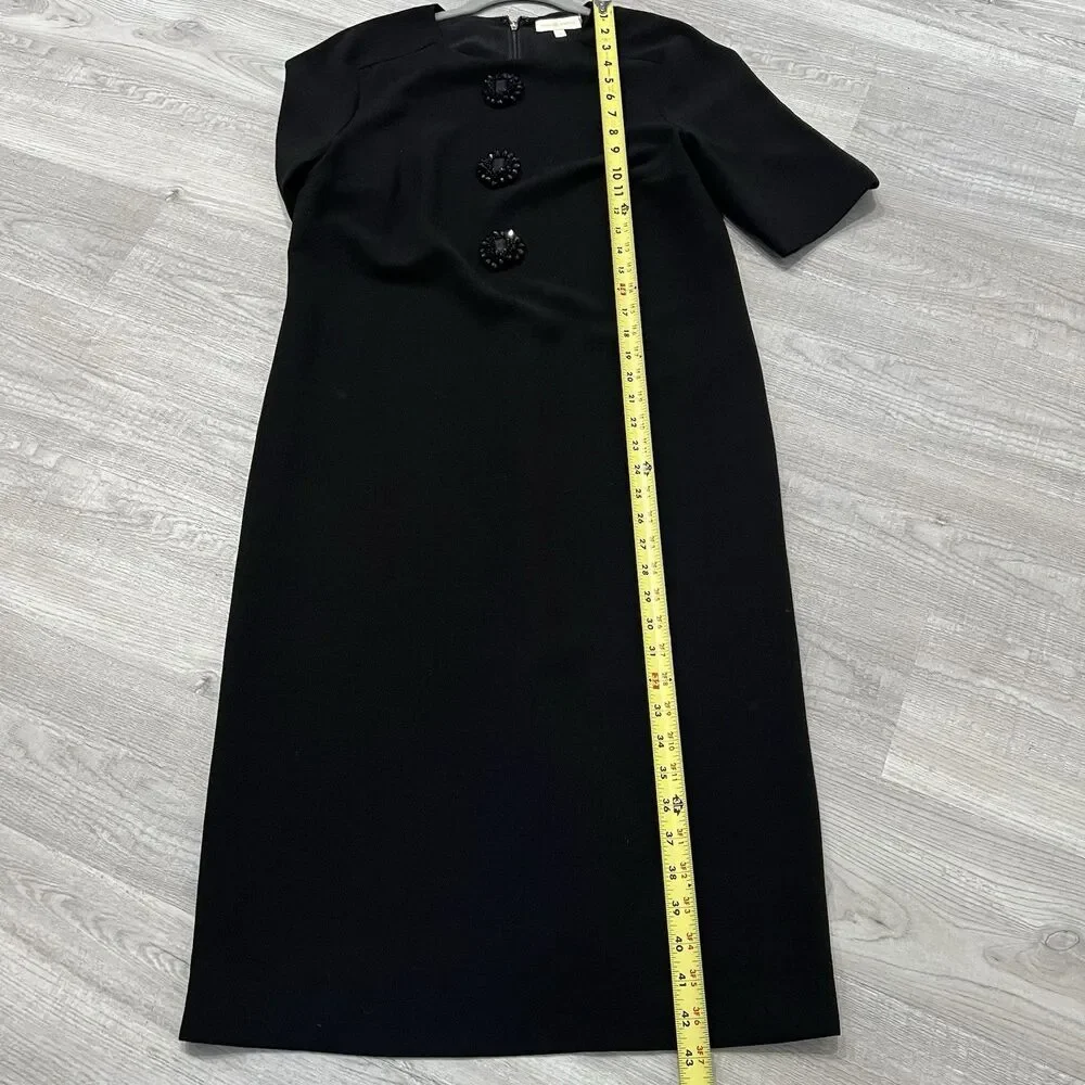 Tory Burch Raine embellished shift dress Size 10 Black